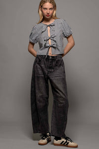 Time will Tell Barrel Jeans