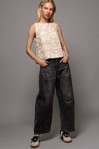Time will Tell Barrel Jeans