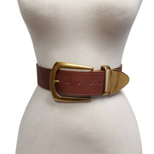 Load image into Gallery viewer, Wide width belt with Western Statement Buckle Loop Tip set
