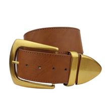 Load image into Gallery viewer, Wide width belt with Western Statement Buckle Loop Tip set
