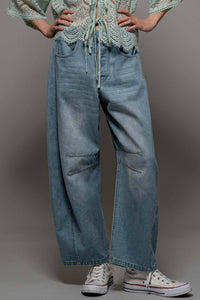 Time will Tell Barrel Jeans