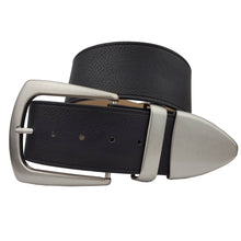 Load image into Gallery viewer, Wide width belt with Western Statement Buckle Loop Tip set
