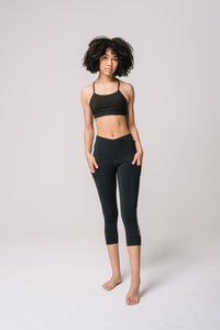 WRAP WAIST CROP LEGGING 21"